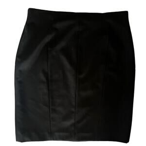 Anne Klein black straight skirt NWT 12P